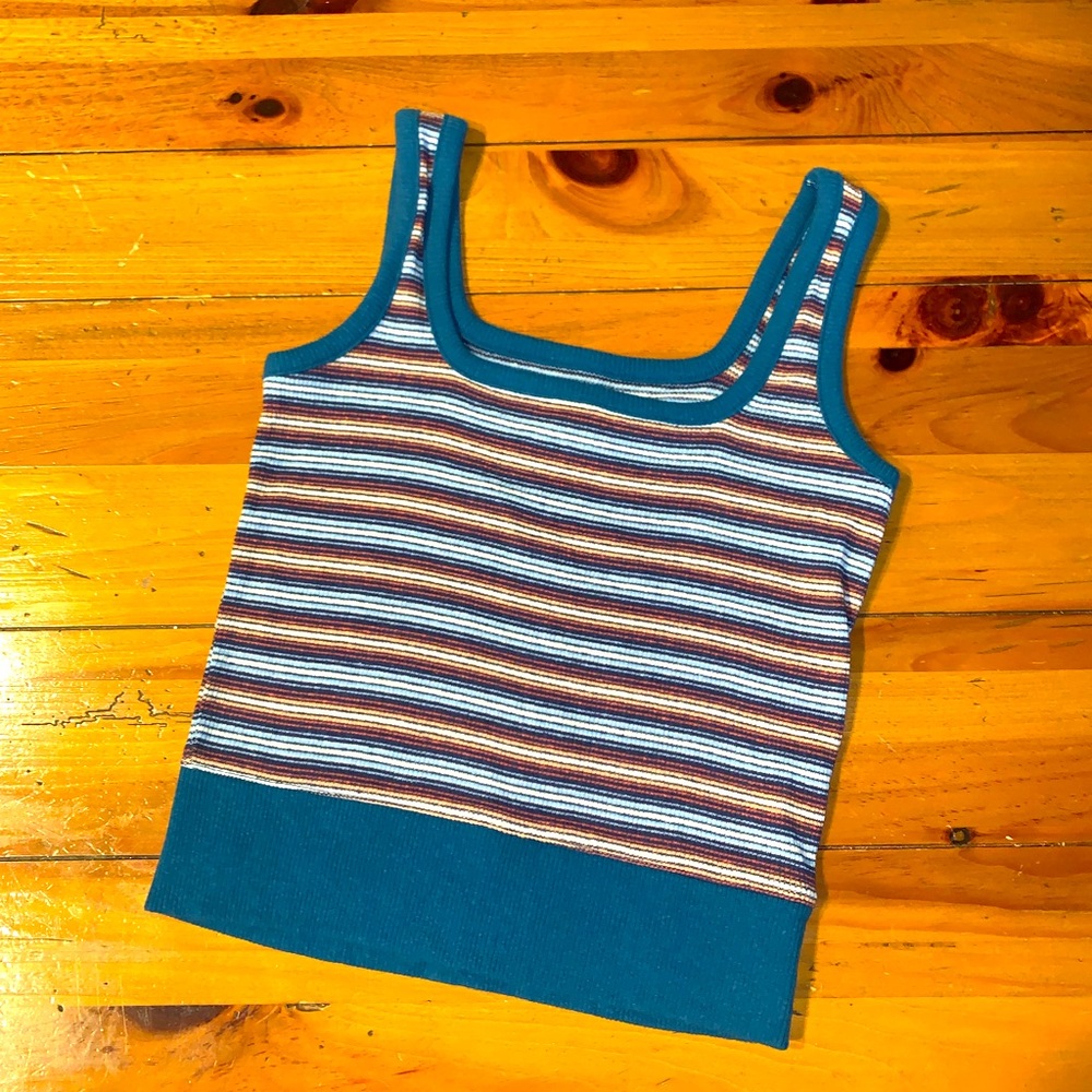 Madewell Knit Striped Tank Top Size XS